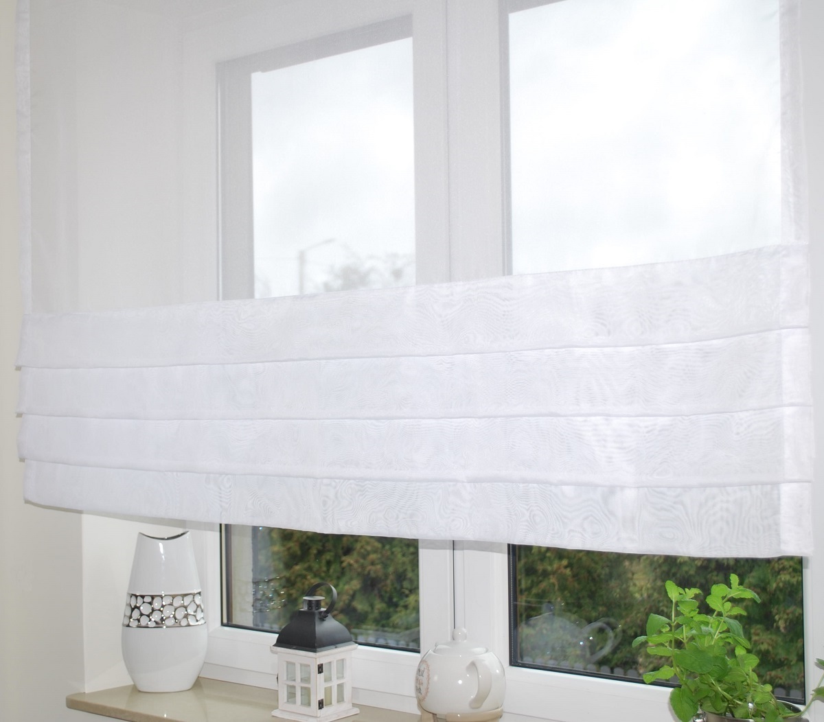 Gotowa roletka firanka z woalu zakładki wymiary od 100 cm - 240 cm/4